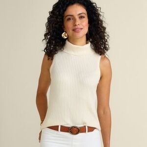 Turtleneck tank sweater